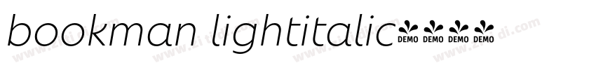 bookman lightitalic字体转换